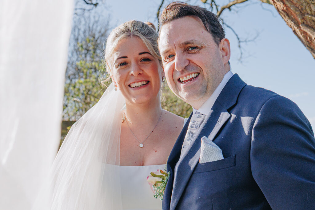 Katie and Joe dinton pastures wedding Dinton Pastures wedding couples portrait by Georgia Anne Photography